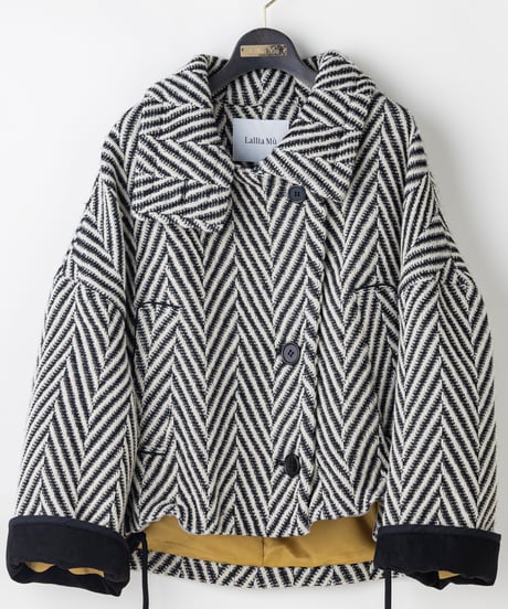 【Lallia Mu 26AW】2614212 ウールツイードショートコート