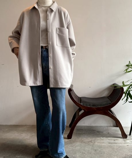 【cafune】545404 W jersey shirts blouson