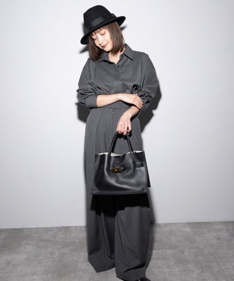【MARGAUX VINTAGE 26AW】PT-26095-A ピンストライプワイドパンツ