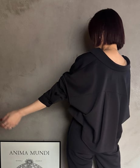 【cafune】515935 double knit short shirt