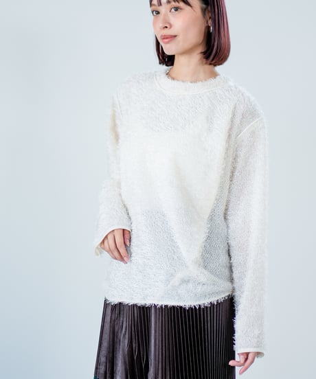 【Lallia Mu 26AW】2614694 フェザージャガードプルオーバー