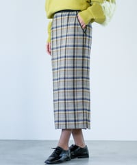 【Lallia Mu 26AW】2614852 チェックタイトスカート