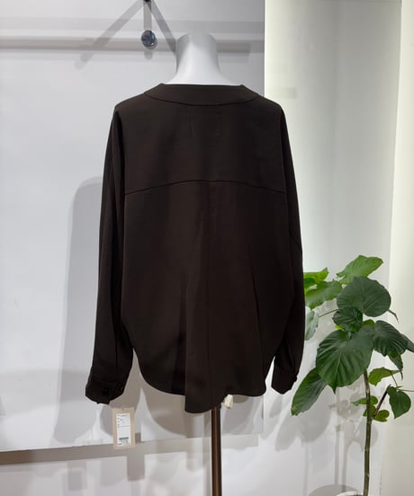 【cafune】635917 ドレープワッシャーカーディガンブラウス