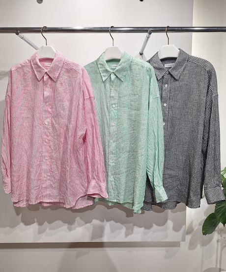 【LeMélange 26SS】  8623205  フレンチリネン2wayシャツ