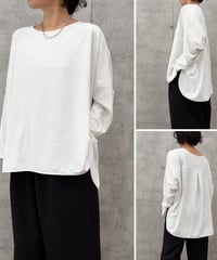 【siro de la bonte】R643202　hightwist smooth dolman blouse Tshirt