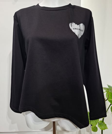 【TOLNERA/PRIORITY】T61126HW ハートプリントカットソー