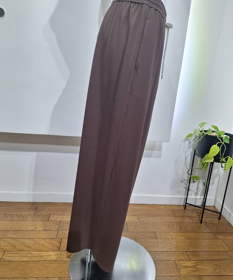 【cafune】625603 dry cotton wide easy pants