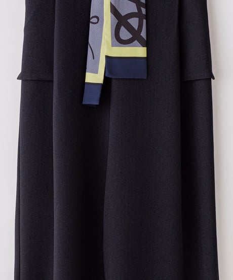 【Lallia Mu 26AW】  2613767 スカーフベルトワイドパンツ