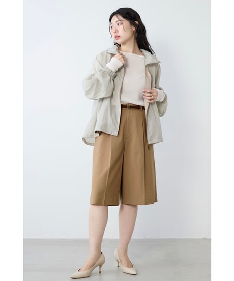 【MICA&DEAL】 0126106061 撥水-シアーフーデットブルゾン