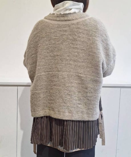 39【Lallia Mu 26AW】2614514 スライバーニットカーディガン