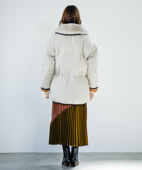 【Lallia Mu 26AW】2614050 ミンクカラーダウンコート