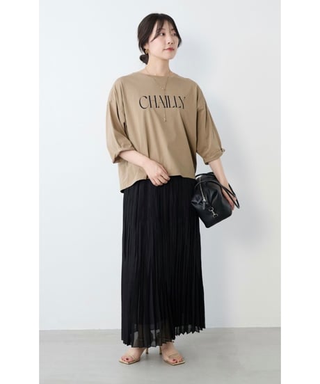 【MICA&DEAL】 0126109036 "CHAILLY"ロゴ5分袖T-shirt