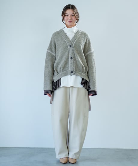 【Lallia Mu 26AW】2614514 スライバーニットカーディガン