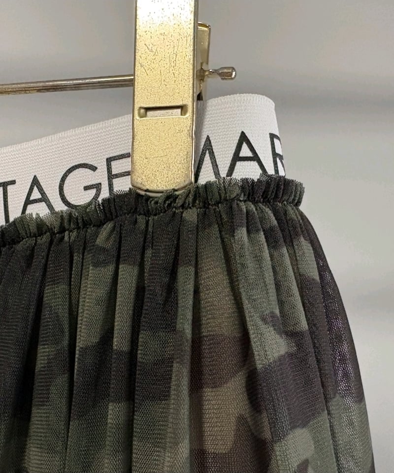 MARGAUX VINTAGE 26SS】SK-26023-S カモフラチュールスカート |