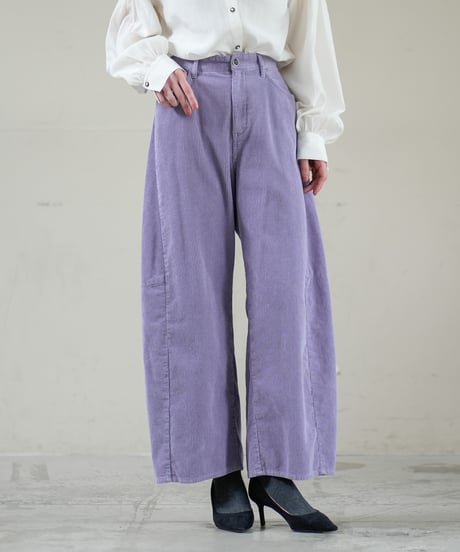 【Lallia Mu 26AW】  2613761 コーデュロイカーブパンツ
