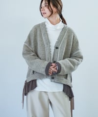 【Lallia Mu 26AW】2614514 スライバーニットカーディガン