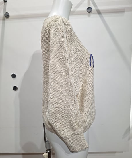 【ATELIER SIX】BL-11267396 リネンテープロゴ刺繍プルオーバー