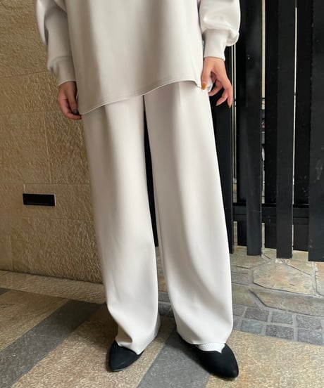 【cafune】 435618 double kint  easy wide pants