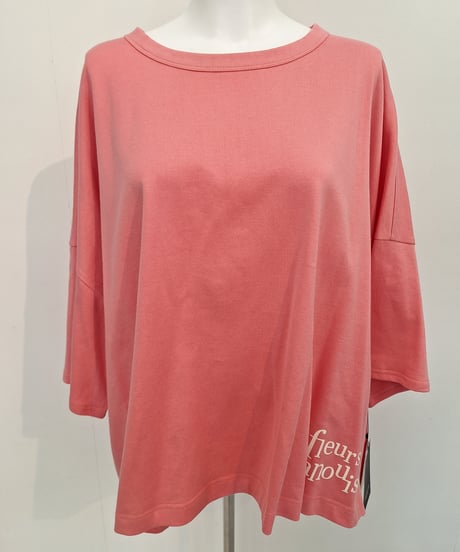 【ATELIER SIX】 21254485 CLASSIC 8分袖天竺ロゴワイドT