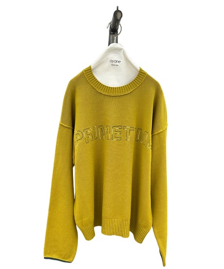【ayane 26AW】  856733 ステッチ刺繍コットンニット