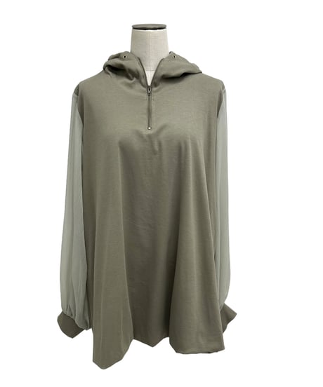 【ayane 26AW】 856749 バルーンシルエットフーディチュニック