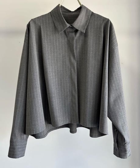 【MARGAUX VINTAGE 26AW】BL-26094-A ピンストライプブラウス