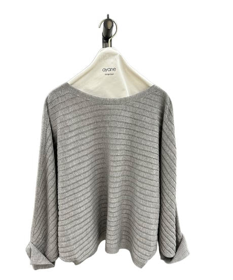 【ayane 26AW】 856719 横網みドルマンプルオーバーニット