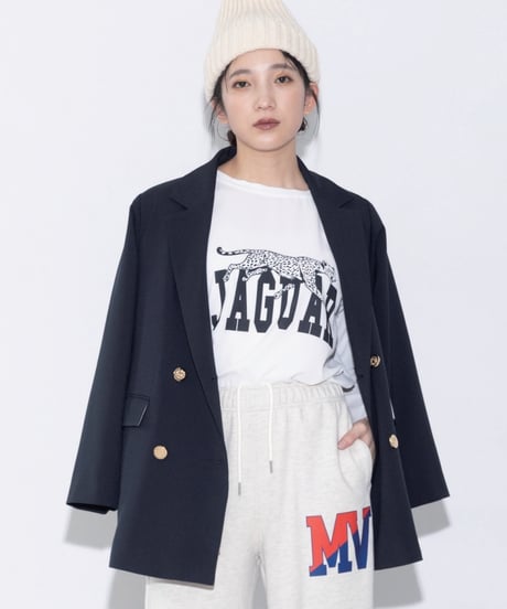 【MARGAUX VINTAGE】MG JK - 25074 ショルダーパッドダブルプレストジャケット