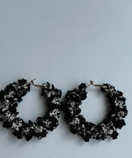 【charmaer 26AW】 276801　ツイードフリンジピアス