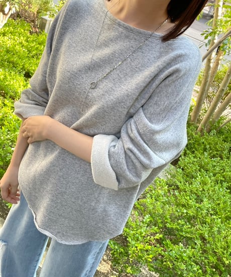 【cafune】535955　cotton lyocell wide pullover