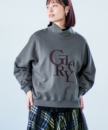 33【Lallia Mu 26AW】2614501 スタンドネックロゴプルオーバー