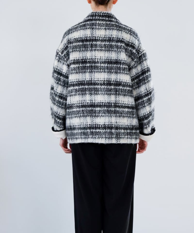 Lallia Mu 25AW】2514223 ミックスツイードオーバージャケット | sel
