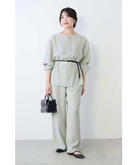 【MICA&DEAL】 0126103012 シルキーストレートワイドパンツ