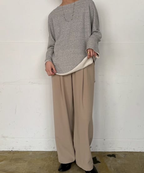 【cafune】535955　cotton lyocell wide pullover