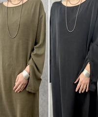 【siro de la bonte 】R643201　hightwist smooth zip sleeve 2way kami OP