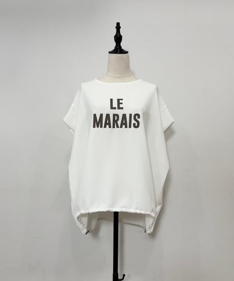 【siro de labonte】R623309 LE MARAIS tucksleeve p/o　／　linen like hightwist