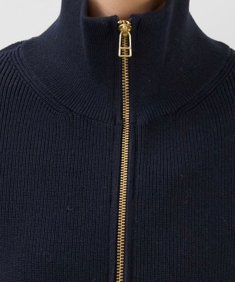 【MICA&DEAL】0125308248 ジップアップ畦ニットベスト
