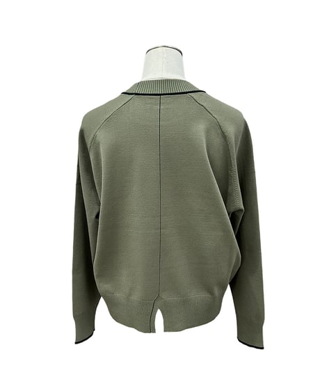 【ayane 26AW】 数量限定856771 配色ライン入りニットプルオーバー