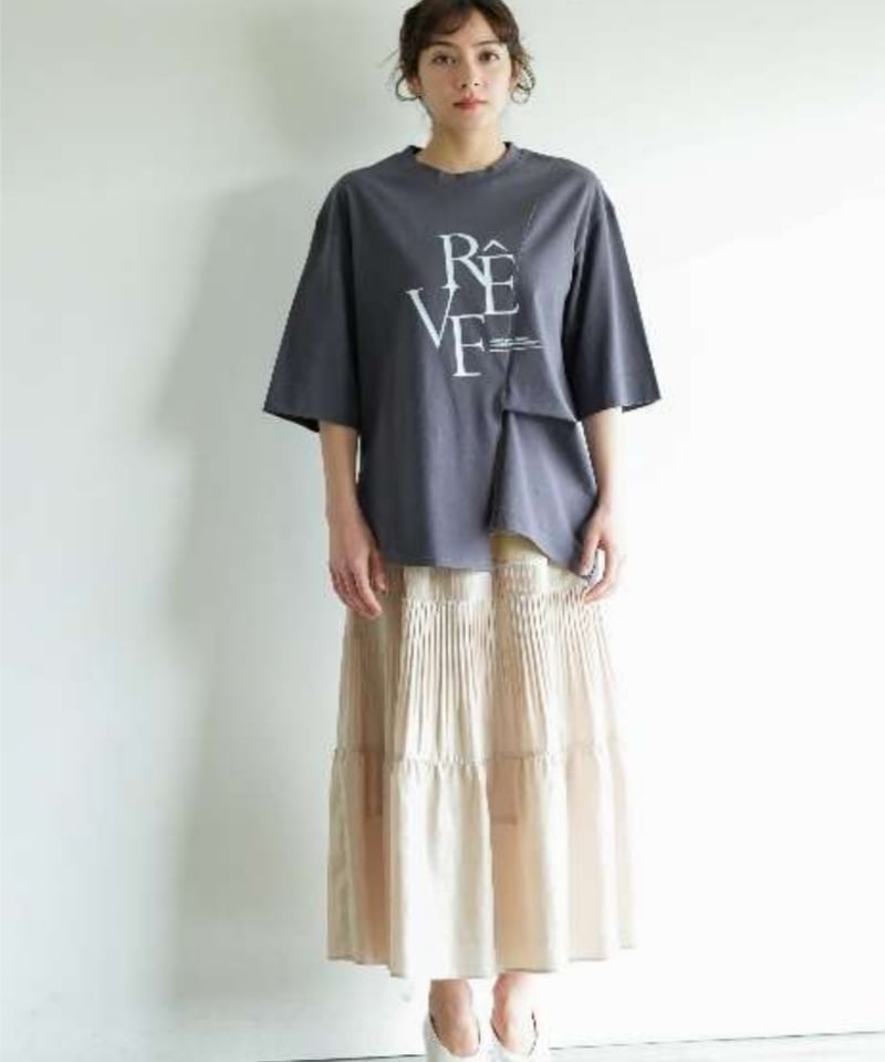 LalliaMu】2513510 アシンメトリースリットカットソー | selectshopB5