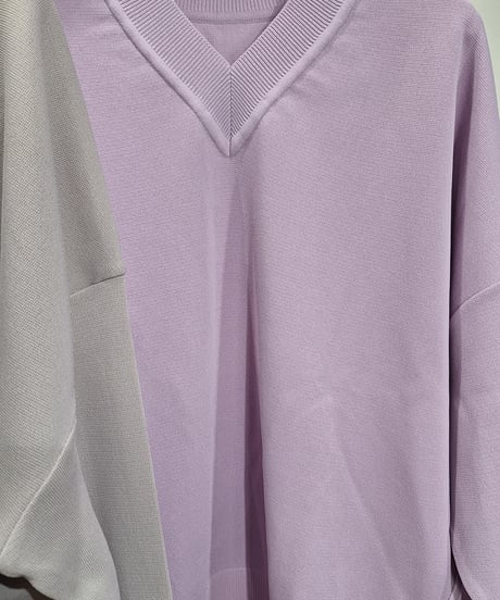 【MICA&DEAL】0124108013 Vネック ルーズ ニット プルオーバー