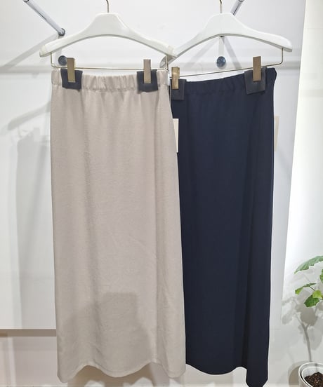 【cafune】535633 stretch georgette back flare skirt