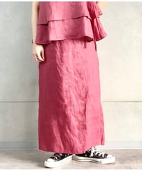 【AUG】 862128 リネンラップ風スカート
