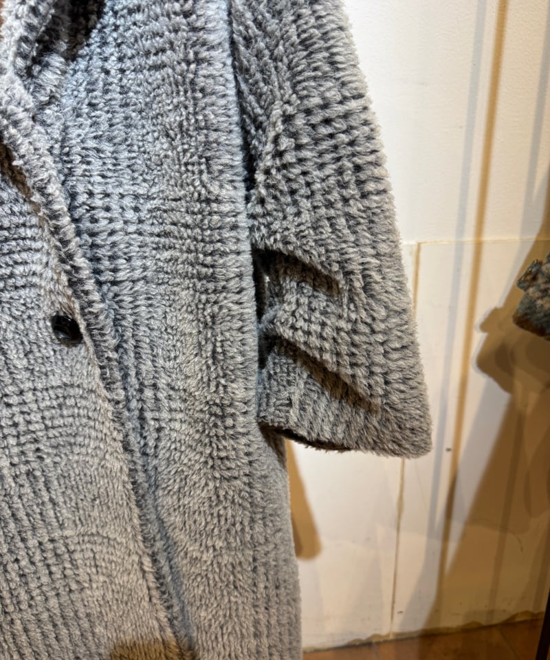 Lallia Mu 26AW】2614171 ビッグカラーチェックコート | selects