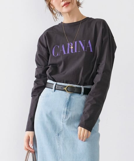 【MICA&DEAL】0125109001 "CARINA"ロゴロングスリーブTシャツ
