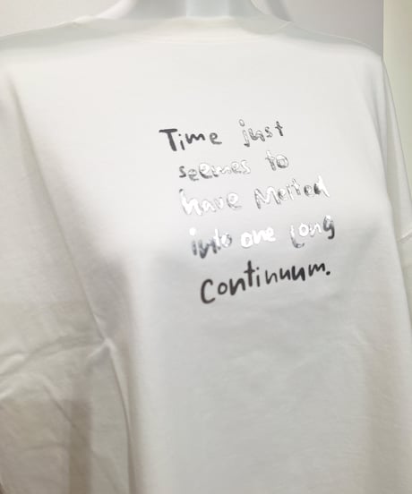 全国送料185円【SUGARROSE】269333 箔プリント切り替えTシャツ