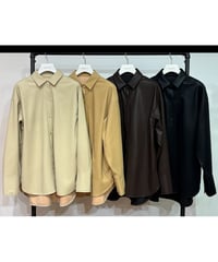 【PRIORITY 26AW】 P67061HW エコレザーシャツ
