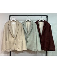 【PRIORITY 26AW】P67070LI シャギーテーラードジャケット