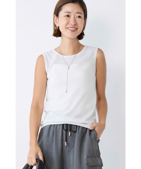 MICA&DEAL 0126108051 ラメニットタンクトップ