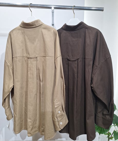 【PASSIONE 】636408 オックスオーバーシルエットシャツ