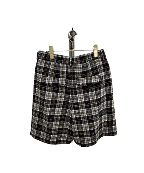 【ayane 26AW】  856715　チェック柄ハーフパンツ